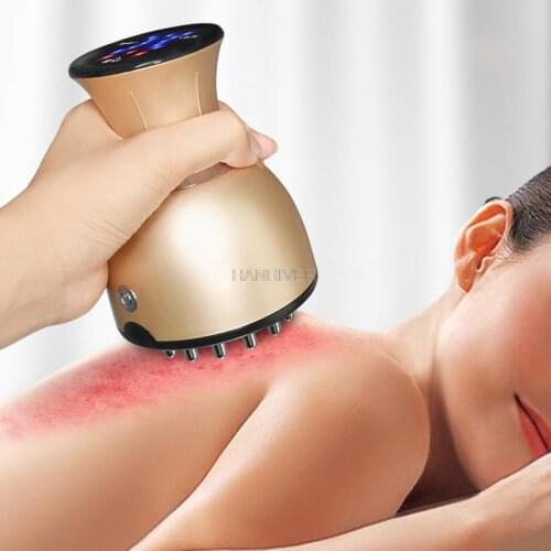 Vibration Massage Meridian Brush Infrared Body Meridian Brush EMS Dredge Meridian Scraping Instrument Electric Massager