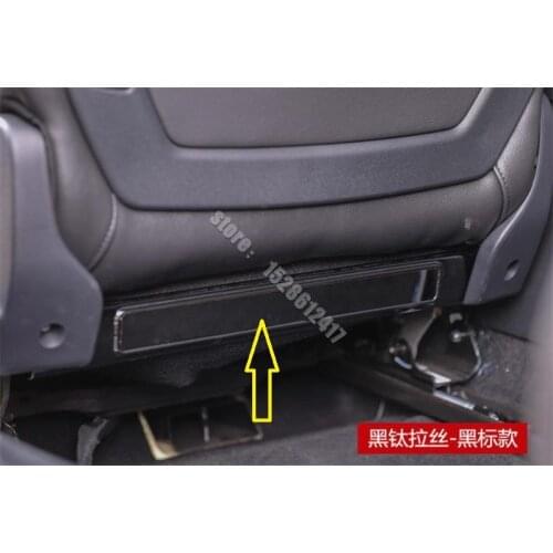 Stainless steel rear seat kick plate protection pad Car styling for Citroen C5 2013-2017