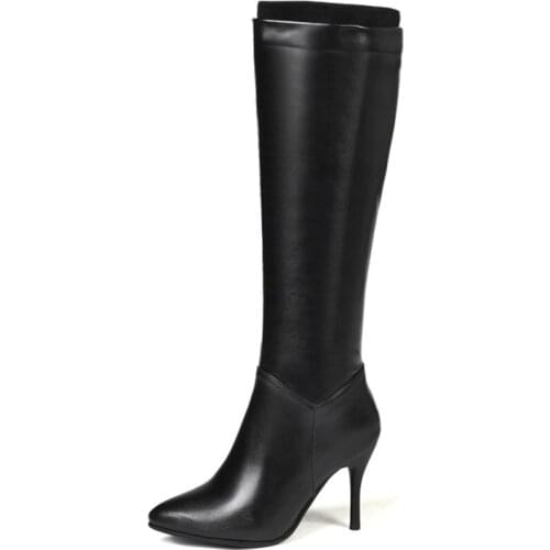 Big Size 11 12 13 14 Women Long Boots Woman Over The Knee Boot Side zipper Thin heels and high heels Knight boots