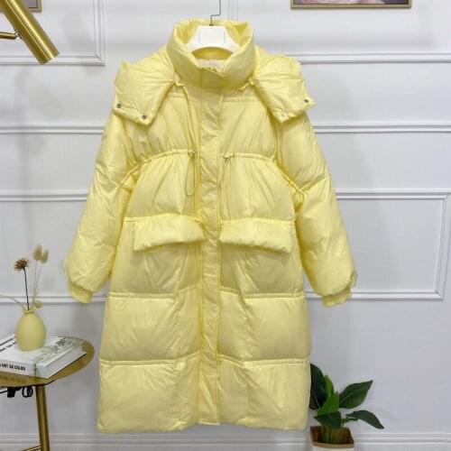 Winter Jacket Women Down Coat Female Thick 90% White Duck Down Jacket Womens Long Coats Warm Hooded Clothes