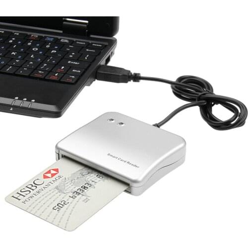 2 pcs Easy Comm USB Smart Card Reader IC/ID card Reader for Windows/ Linux/ MAC High Quality (The price is for 2 pcs)