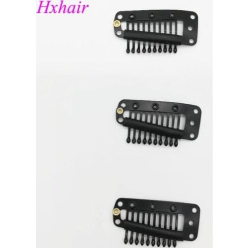 Freeshipping - 2000pcs 38mm Wigs Snap Clips / Toupee Snap Clips for Hair Extension / Weft Hair Extensions