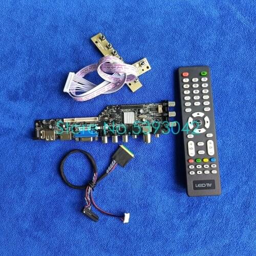 For N156HGE-L11/L21/LA1/LB1/LG1 USB+AV LVDS 40-Pin LCD panel 1920*1080 DVB-T digital signal 3663 controller drive board kit
