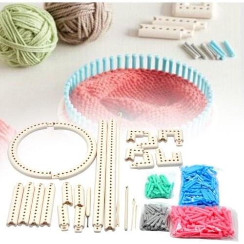 Sewing Knitting Board DIY Tool Shawl Knit Weave Loom Kit Portable Multifunction Home Adjustable ABS Scarf Accessories Craft Yar