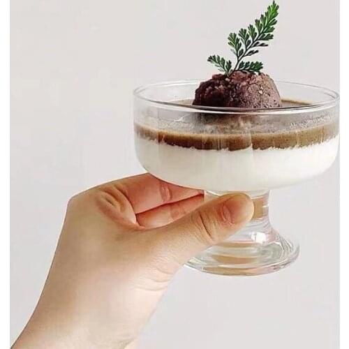 Ins simple ice cream bowl yogurt bowl pudding bowl snack bowl dessert cup milkshake cup ice hockey cup pink kitchen