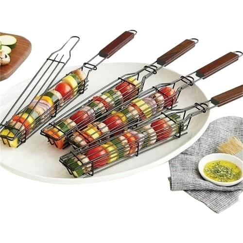 BBQ Tools Easy Barbecue Baskets Vegetables Barbeque Food Holder Meat Portable Washable Barbeque Clip Wild Home Supply