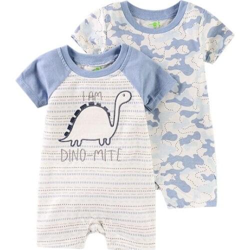 Baby Clothing 1/2PCS Newborn Outfits Baby Clothes Unisex Short Sleeve Bodysuits Cotton Cartoon Infant Ropa BeBe BodySuit