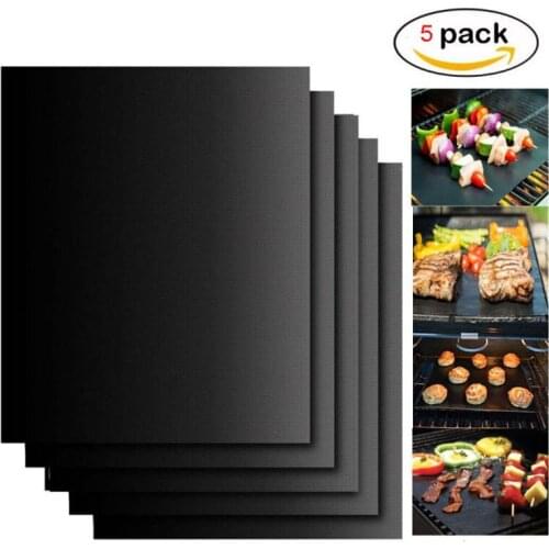 BBQ Grill Mat High Temperature Resistant Reusable Outdoor Non-Stick Barbecue Pad Accessories Low Price Hot Selling