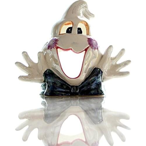 Creative Ghost Candle Holder Windproof Ceramic Modern Candle Holder Halloween Ornaments Swieczniki Holiday Decorations EB50ZT