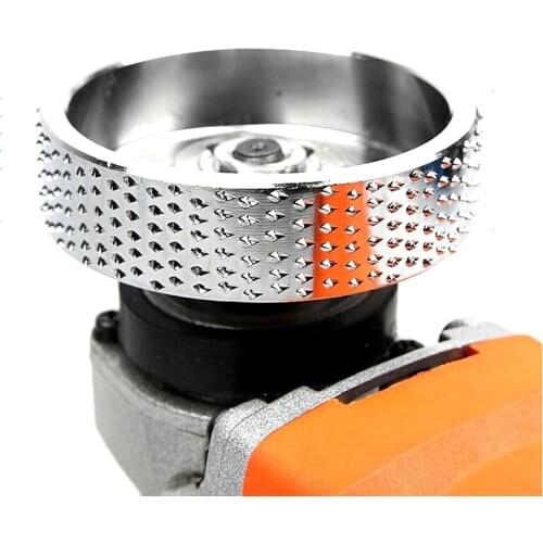 Round Wood Angle Grinding Wheel Sanding Carving Rotary Tool Abrasive Disc for Angle Grinder Tungsten Carbide 16mm Bore Shaping