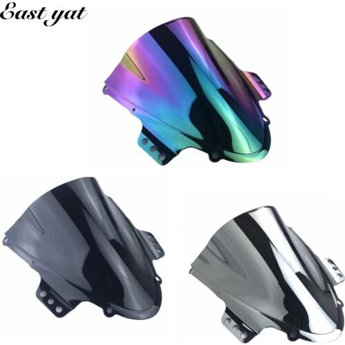 For 2005 2006 Suzuki GSXR 1000 K5 GSXR1000 R Windshield WindScreen Double Bubble lridium Black 05 06