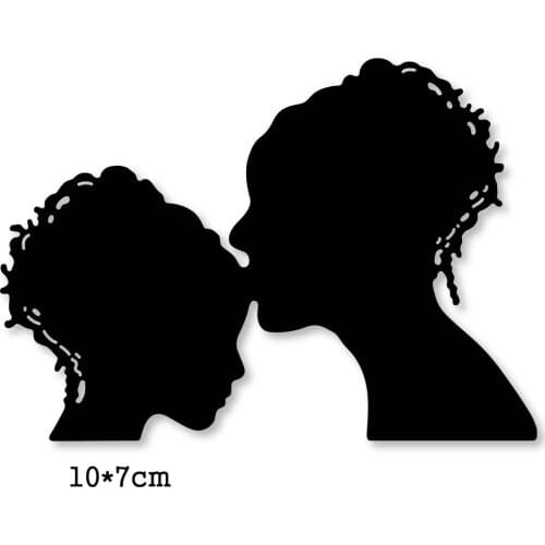 Metal Cutting Dies mother kiss girl 2020 New Crafts Stencil For DIY Scrapbooking Paper/photo Cards Embossing Die