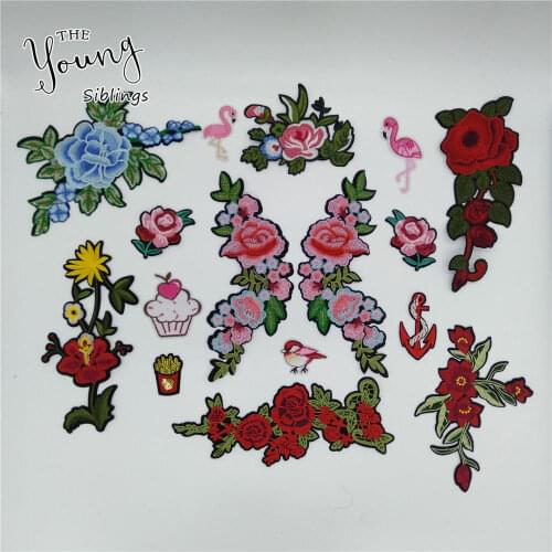 Fashion High quality Mixture Cartoon Hot melt adhesive Applique Embroidery Sewing patches stripes DIY Badges Clothing Accessory