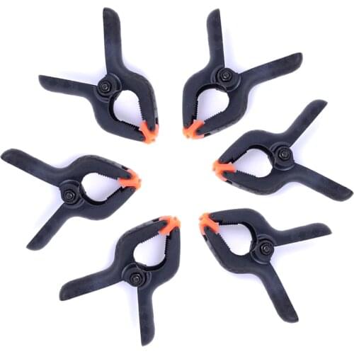 Tracking Number+ 6 Pcs 3.5-inch( 3.5") 9CM Photography Studio Background stand holder Clips Backdrop Clamps Pegs Photo Equipment