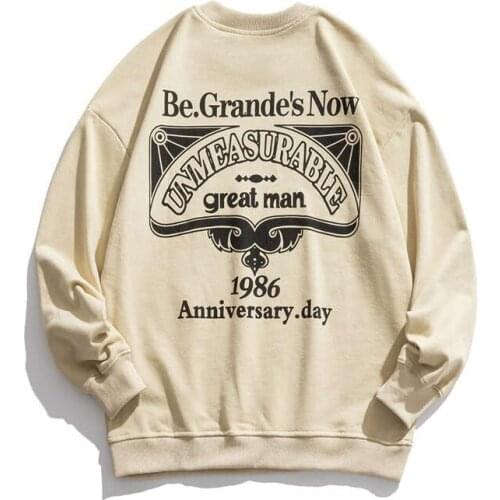 2021 New Fashtion Autumn Printed Round Collar Loose Hoodie Mens Fashionable Hip Hop Streetwear Pocket Casual Coat