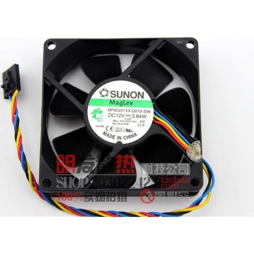 Original MF80201VX-Q010-S99 8020 8CM 12V 3.84W 4-wire PWM fan