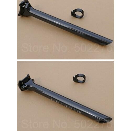 Full Carbon Glossy Bike Seatpost + Seat Post Clamp 31.8mm , 34.9mm for MTB Road Bicycle - Seatpost 31.6mm 27.2mm 190g