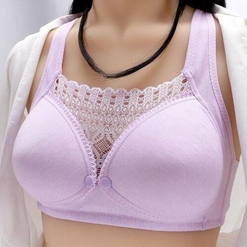 Sexy Lace Bra Women Cotton Wire Free Gather and Prevent Sagging Solid Womens Push Up Bras Sexy Female Underwear