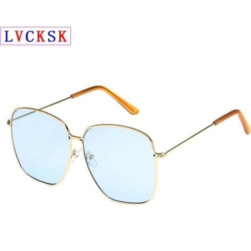 Fashion Sunglasses For Women Men Vintage Metal Big Square Shade Sun Glasses Driving Travel Spectacles Eyeglasses UV400 L3