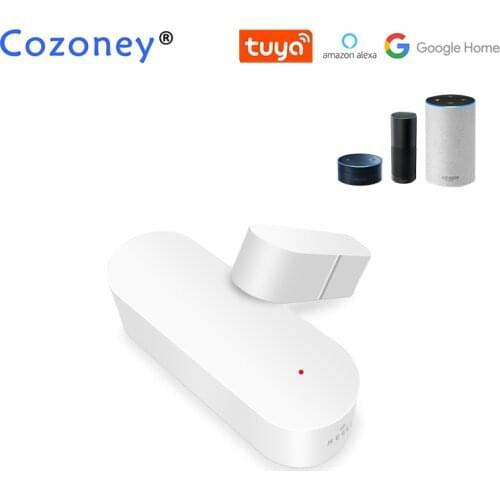 Tuya Smart WiFi Door Window Sensor Magnet Contact Detector Home Security Alarm System Amazon Alexa Google Home Compatible