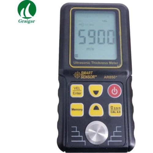 Smart Sensor AR850+ Non-Destructive Ultrasonic Thickness Meter Range 1.2~225mm
