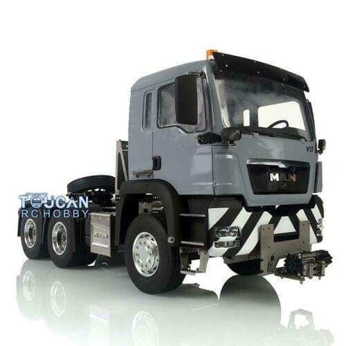 1/14 LESU RC Metal 6*4 Chassis MAN TGS Tractor Truck Winch Warning Lights THZH1035-SMT4