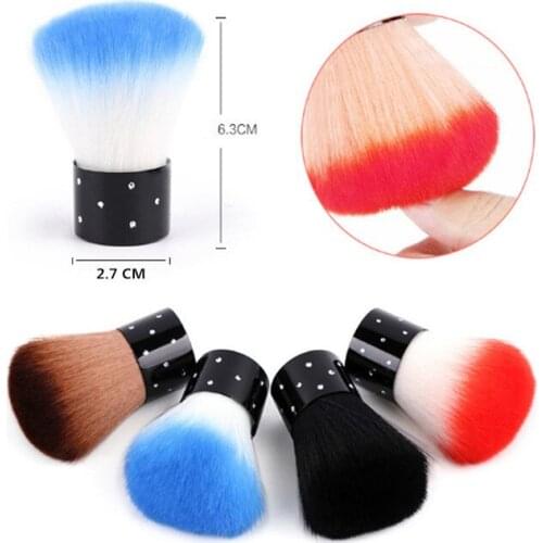 1 Pcs Colors Nail Brush For Acrylic Gel Nail Art Dust Clean Brush Manicure Tool Nail Dust Cleaner Brush Tool By Free Shipping