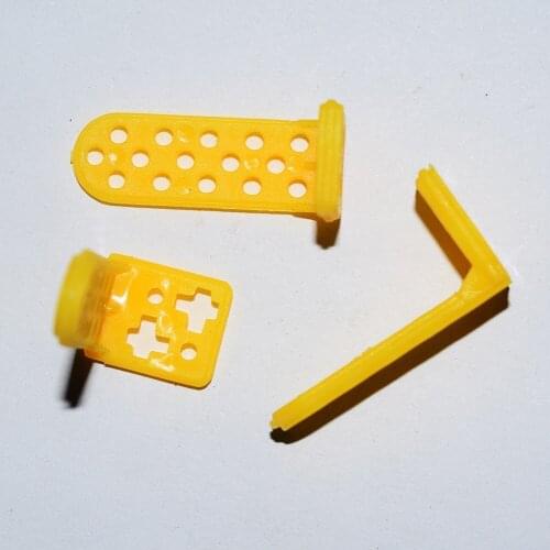 10/100pcs Plastic angle code/right angle fixing piece/plastic sheet/model material/DIY toy part/technology model parts/baby