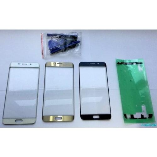 10pcs/lot Front Glass Lens For Samsung S6 edge PLUS 5.5" G928F G928A LCD display replacement+Stickers+Tools