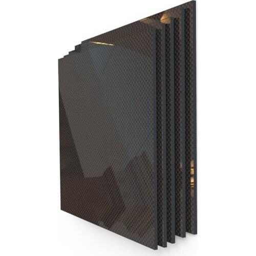 165MM X195MM Matte Surface Pure Carbon Fiber Panel Board 0.25mm-6mm Thickness Composite Hardness Material