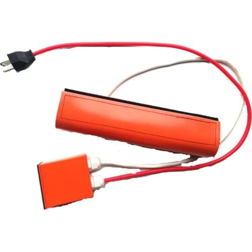 220V 400W 230*280*1.5mm Silicone Heater for warm the spools 1500mm lead wire