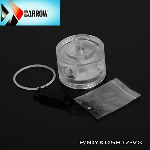 Barrow POM / PMMA Acrylic Pump Top Cover for D5 / MPC 655 Pump Adaptor Accessories Computer Water Cooled PD5BTZ-V2 heatsink