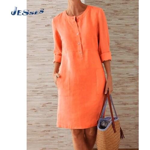 Ang fou Linen Summer Dresses