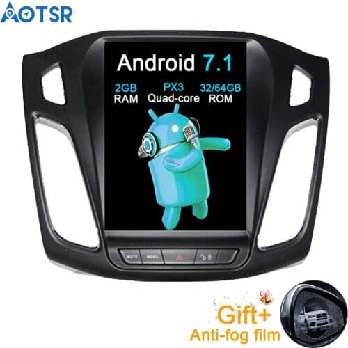 Aotsr Android 7.1 Tesla Car No DVD Player GPS Navigation For Ford Focus 2012-2018 Auto navigation stereo headunit multimedia