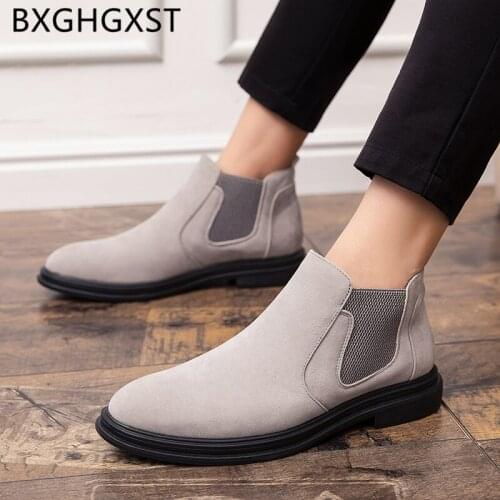 Chelsea boots mens dress boots Elevator shoes for men formal designer shoes 2020 Coiffeur leather boots men winter shoes brand