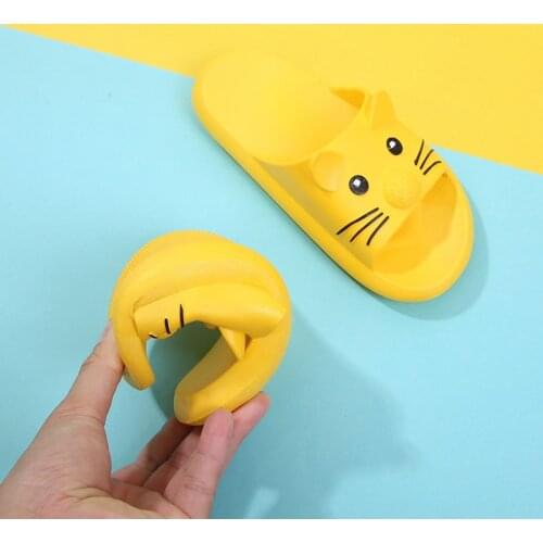 Childrens Slippers Summer Boys and Girls Indoor Home Childrens Parent-child Bathroom Non-slip Soft-soled Baby Slippers