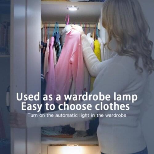 Human Body Infrared Motion Sensor Light, Battery-powered LED Night Light, Closet Light, Staircase Light, Corridor, Bedroom Light