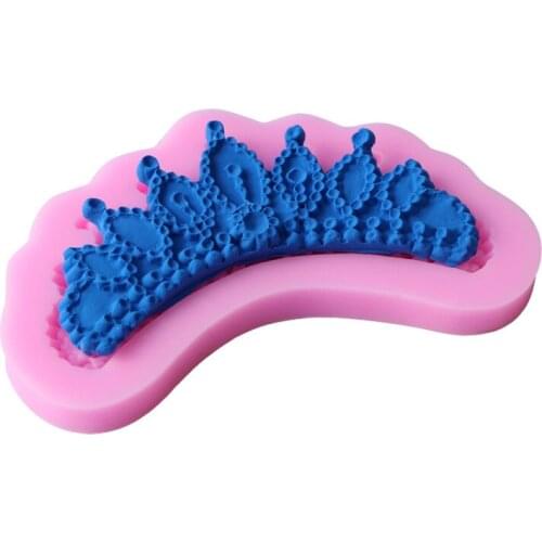 DIY Baking Tools Silicone Liquid Mold Crown Baking Sugar Cake Decoration C063