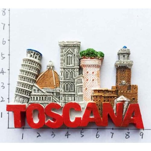 Italy Tuscany Leaning Tower of Pisa Florence Cathedral Tourist Souvenir Magnet Fridge Magnet