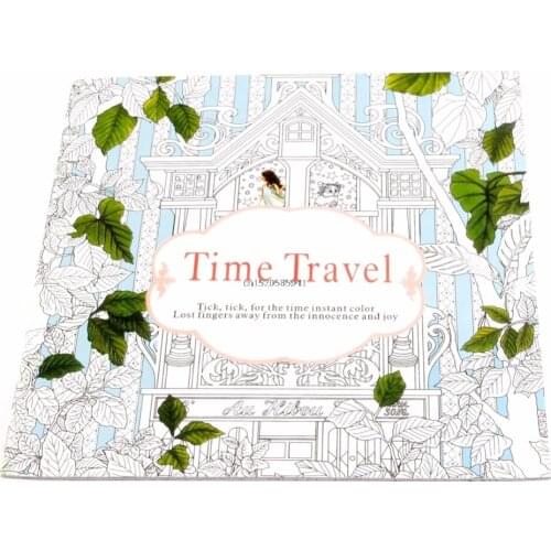 Time Travel Adult Version English Graffiti Coloring Book Kids Painting Books