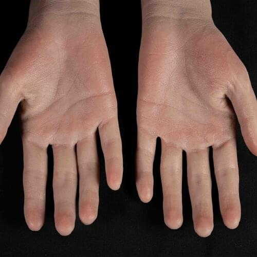 Blood Vessels Male Fake Hand Model Liquid Silicone Nail for Art Display Tarsel Bone Mannequin Human Practice Fingers TGDW04