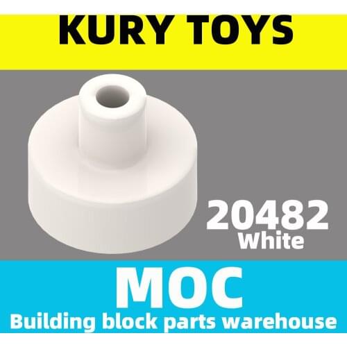 Kury Toys DIY MOC For 20482 Building block parts For Tile, Round 1 x 1 with Bar and Pin Holder For Round-Cut Plate