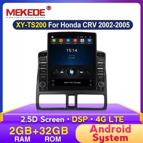 MEKEDE 4G LTE 2.5D 9.7" Tesla screen For Honda CRV Radio 2002-2005 android Car Radio Multimedia Player GPS Navi dsp no dvd