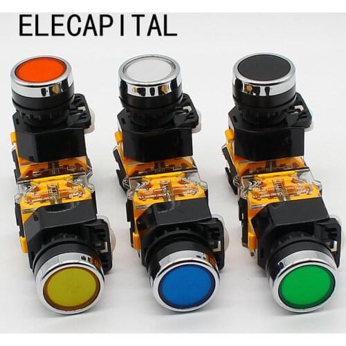 22mm momentary Push button switch 1NO+1NC