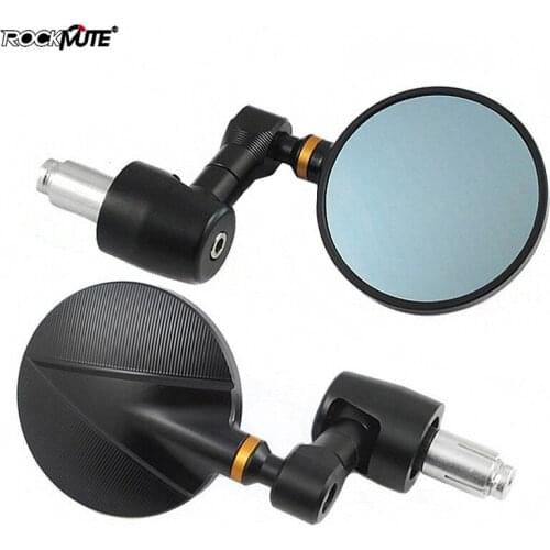 Motorcycle Universal Rearview Handle Bar Ends 7/8" Mirrors For APRILIA RS125 RS250 Shiver 750 900 TUONO 50 R V4R R139 MANA850