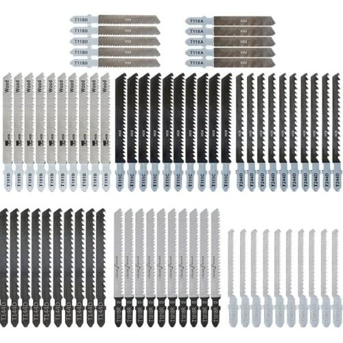 70 Pcs Saber Saw Blades Jigsaw Blades Set T-Shaft Saw Blades Jigsaw Blade Saw Blades Jigsaw Accessories for Wood Metal