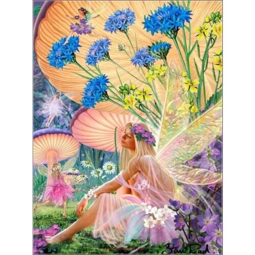 Embroidery Counted Cross Stitch Kits Needlework - Crafts 14 ct DMC DIY Arts Handmade Decor - Fairy Ring