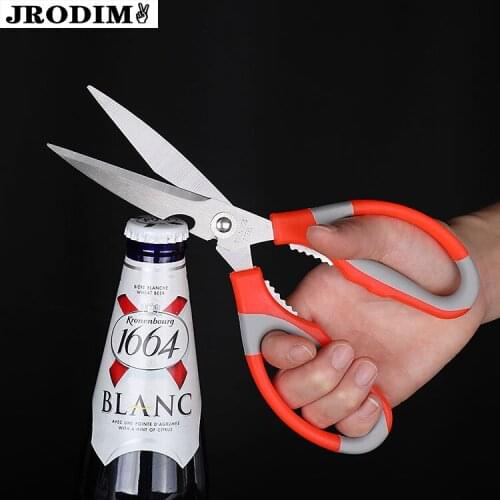 Stainless Steal Chicken Bone Scissors Meat Vegetable Cutting Scissors Chicken Duck Cutter Fish Scissor Can Opener Kitchen Tools