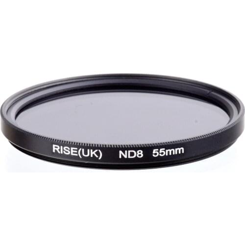 NEW ARRIVAL RISE 55 mm Neutral Density ND8 Filter FOR ALL Camera lens NEW