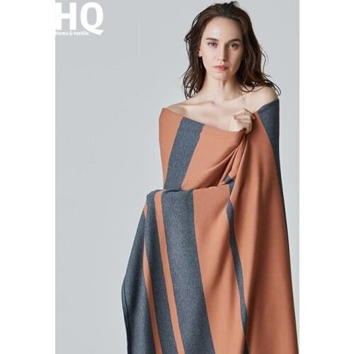 Summer Cooling Blanket Summer Pure Cotton Sofa Nap Blanket Single Thin Office Striped Gray Simple Fashion European and American